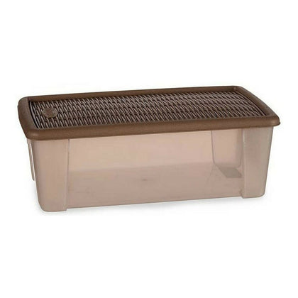 Låda med lock Stefanplast Elegance 19,5 x 11,5 x 33 cm Beige 5 L