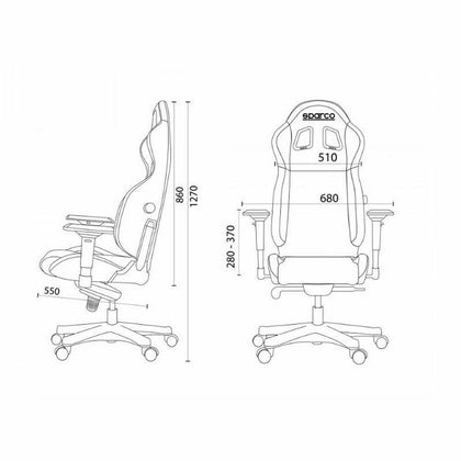 Spelstol Sparco ICON S00998NRNR Svart