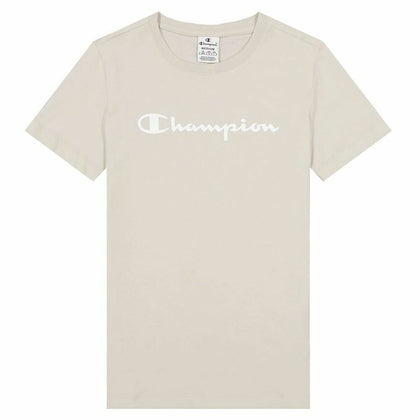 T-shirt med kortärm Dam Champion Big Script Logo Vit