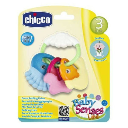 Bitring för bebis Rattle Chicco PVC 11,5 x 11 x 2,5 cm (11,5 x 11 x 2,5 cm)