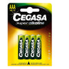 LR03 Alkaliska Batterier Cegasa AAA 1,5V (4 uds)