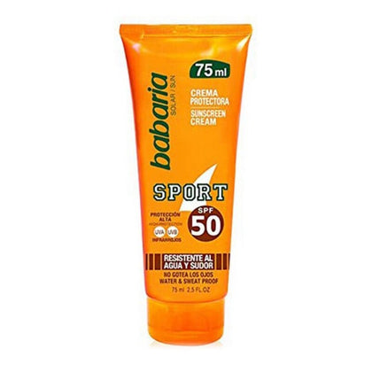 Lotion för idrottare Solar Sport Waterproof Babaria Spf 50 (75 ml)