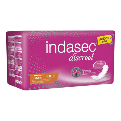 Maxibindor utan vingar Indasec Discreet (15 uds)