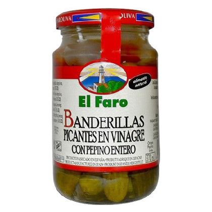 Gherkins El Faro Banderillas (370 ml)