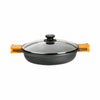 Kastrull BRA A270532 (32 cm) Svart Svart/Orange Metall Aluminium Smitt aluminium gjuta aluminium Ø 32 cm