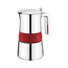 Italiensk Kaffepanna BRA Elegance Red (10 Csészék)