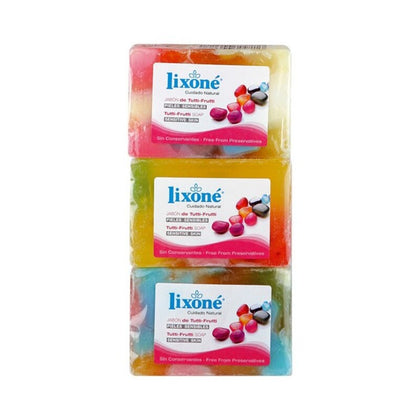 Tvål med naturligt glycerin Tutti-frutti Lixoné (3 uds)