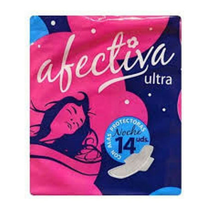 Nattbindor med vingar Afectiva Ultra (14 uds)