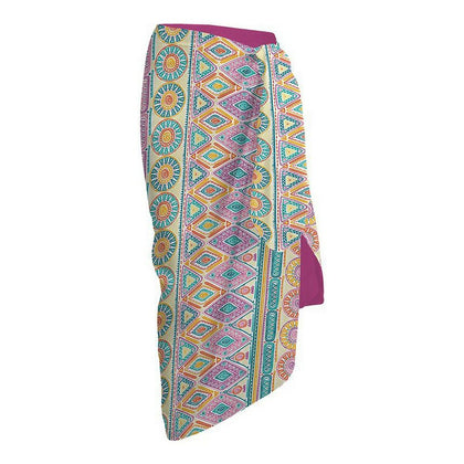 Pareo-sarong Secaneta Kelani Blå Fuchsia