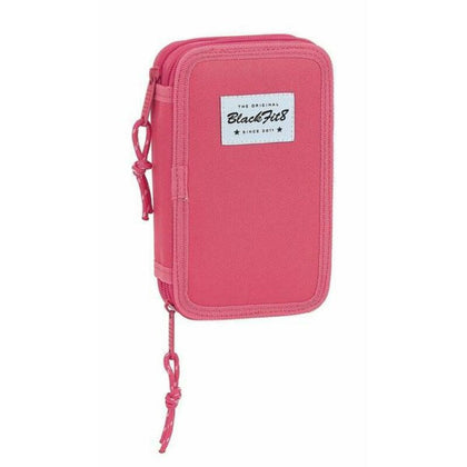 Dubbelt pennfodral BlackFit8 M854 Rosa 28 Delar 12.5 x 19.5 x 4 cm