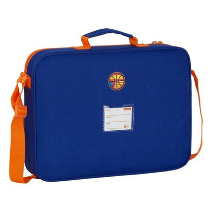 Skolväska Valencia Basket Blå Orange (38 x 28 x 6 cm)