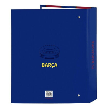 Ringpärm F.C. Barcelona Rödbrun Marinblå A4 27 x 33 x 6 cm