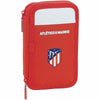 Dubbelt pennfodral Atlético Madrid M854 Vit Röd Sportig 28 Delar 12.5 x 19.5 x 4 cm