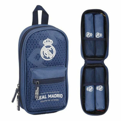 Pennfodral Ryggsäck Real Madrid C.F. Leyenda Blå Sportig 12 x 23 x 5 cm