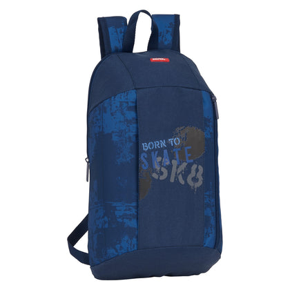 Ryggsäck Casual Skate Safta M821A Marinblå (22 x 39 x 10 cm)