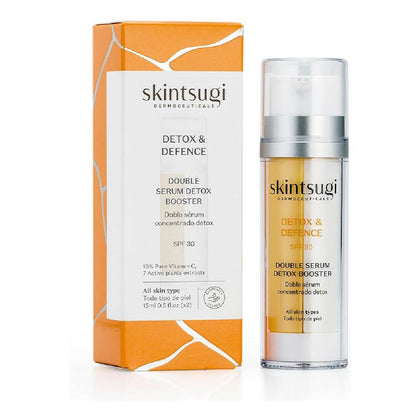 Antioxiderande serum Detox & Defence Skintsugi Koncentrerad C-vitamin SPF 30 (15 ml + 15 ml)