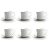 Set med kaffekoppar Quid 001442 (12 pcs) Transparent Keramik 6 Delar 220 ml