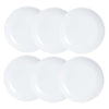 Tallriksset Luminarc Diwali 6 pcs Vit Glas (19 cm)