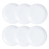 Tallriksset Luminarc Diwali 6 pcs Vit Glas (19 cm)