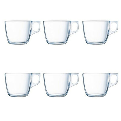 Set med kaffekoppar Luminarc 6 pcs Transparent (22 cl)