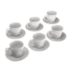 Set med kaffekoppar Porslin (6 Delar) - DETDUVILLLHA.SE