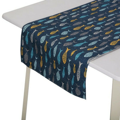 Bordslöpare Versa Blue Bay Polyester (44,5 x 0,5 x 154 cm)