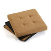 Avtagbar puff linne Trä MDF (38 x 37,5 x 38 cm)