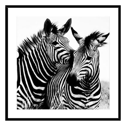 Tavla Zebra Glas (2 x 50 x 50 cm)