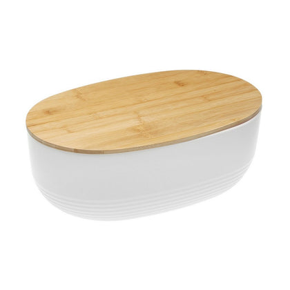 Brödkorg Vit Bambu polystyren (24 x 13,5 x 39 cm)