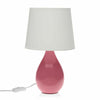 Bordslampa Versa Roxanne Rosa Keramik (20 x 35 x 20 cm)