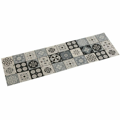 Bordslöpare Versa Mosaik Svart Polyester (44,5 x 0,5 x 154 cm)