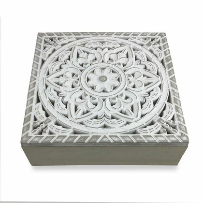 Smyckeskrin Versa Mandala 22 x 7 x 22 cm Trä MDF