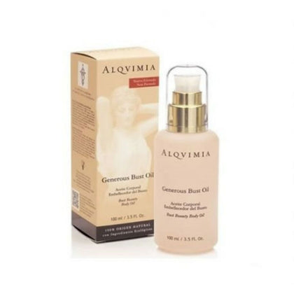 Hals- och dekolletagekräm Generous Bust Oil Alqvimia (100 ml)