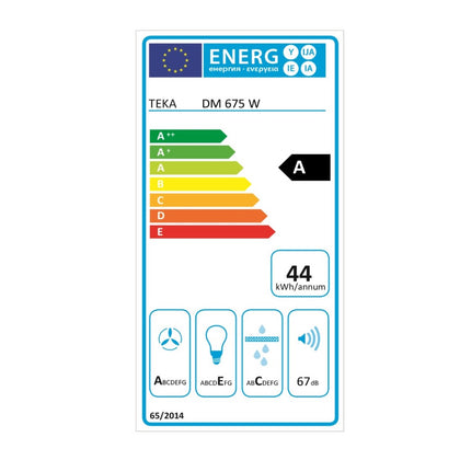 Konventionell fläkt Teka DM675W 60 cm 603 m3/h 67 dB 278W