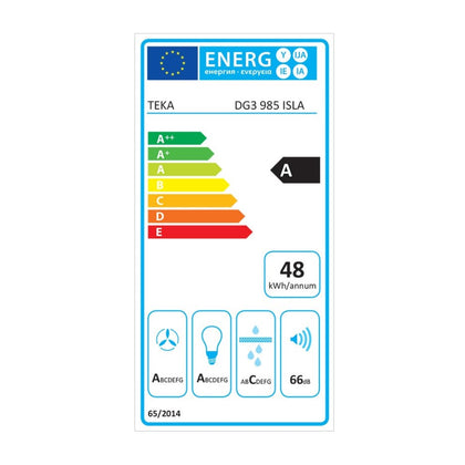 Konventionell fläkt Teka DG3 ISLA 985 90 cm 796 m3/h 66 dB 292W