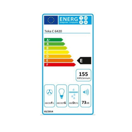 Konventionell fläkt Teka C6420W 60 cm 375 m3/h 73 dB 316W