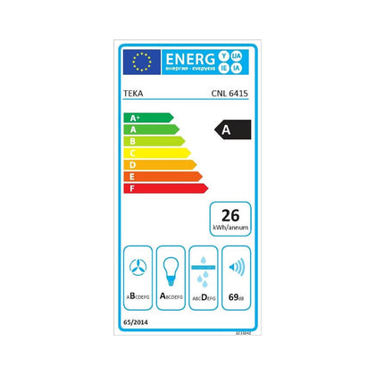 Konventionell fläkt Teka CNL6415WH 60 cm 385 m3/h 64 dB 110W