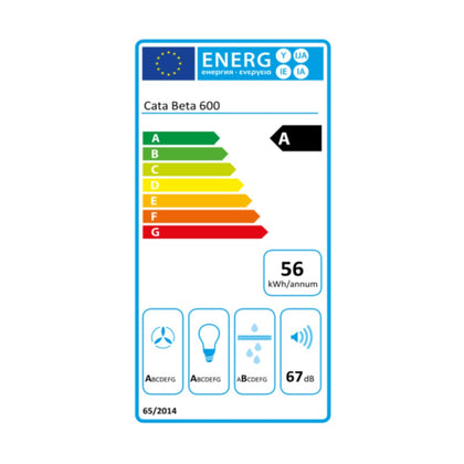 Konventionell fläkt Cata BETA 600X 60 cm 790 m3/h 69 dB 240W