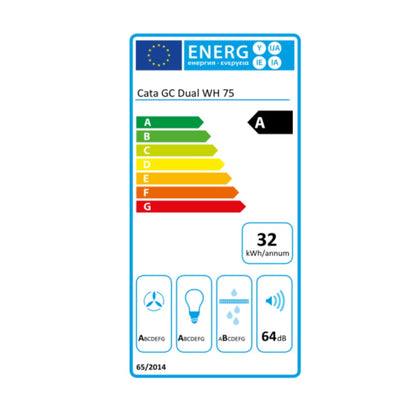 Konventionell fläkt Cata GCDUAL A XG WH 75 79,2 cm 820 m3/h 54 dB 130W