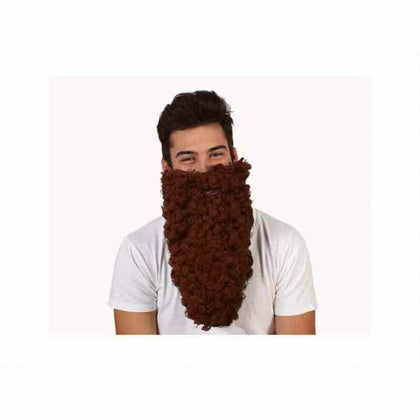 Maskeraddräktsaccessoarer Curly Brun Skägg/mustasch