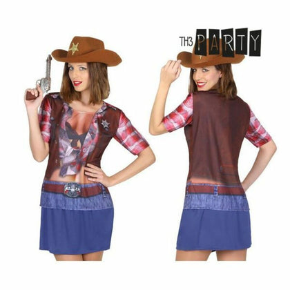 T-shirt för vuxna 6674 Cowgirl