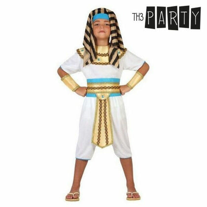 Maskeraddräkt för barn Th3 Party Egyptisk kung Vit (6 Delar)