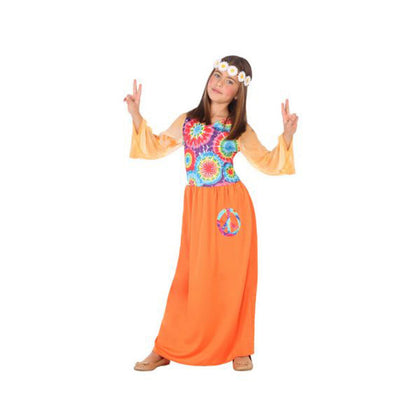 Maskeraddräkt för barn Hippie Orange (1 Pc)