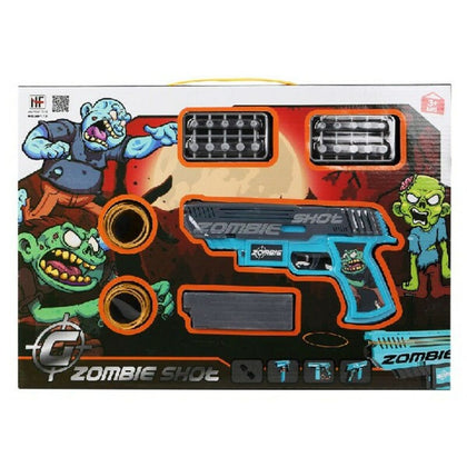 Playset Zombie Shot Pistol med Pilar Blå (43 x 30 cm)