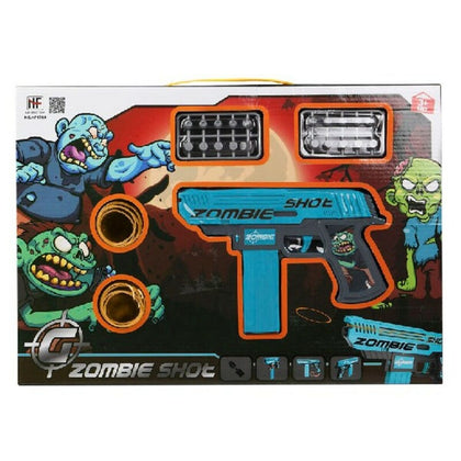 Playset Zombie Shot Pistol med Pilar Blå 43 x 30 cm (43 x 30 cm)