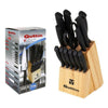 Knivset med trähållare Quttin Black (14 pcs)