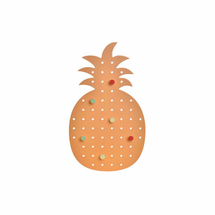 Kapphängare DKD Home Decor Orange Trä Plast Ananas Tropiskt 21,5 x 1 x 37,5 cm