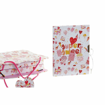 Agenda med tillbehör DKD Home Decor LP-166259 Rosa Musik Barn 23 x 5 x 18,3 cm