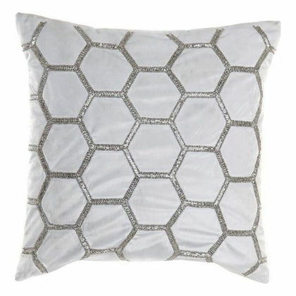 Kudde DKD Home Decor Sammet Geometrisk (45 x 45 cm)