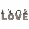 Prydnadsfigur DKD Home Decor Love Harts (13 x 6 x 23 cm) (40 x 4 x 22 cm) (4 pcs)